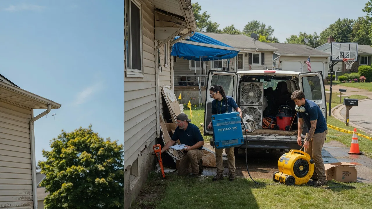 Ceiling Leak Cleanup in Guysville, OH near me